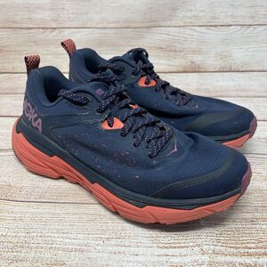 Hoka One One Womens Challenger ATR 6 Running Shoes Navy Size 7.5 D Wide 1106514
